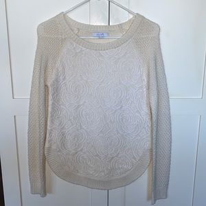 Delia’s Cream Floral Sweater